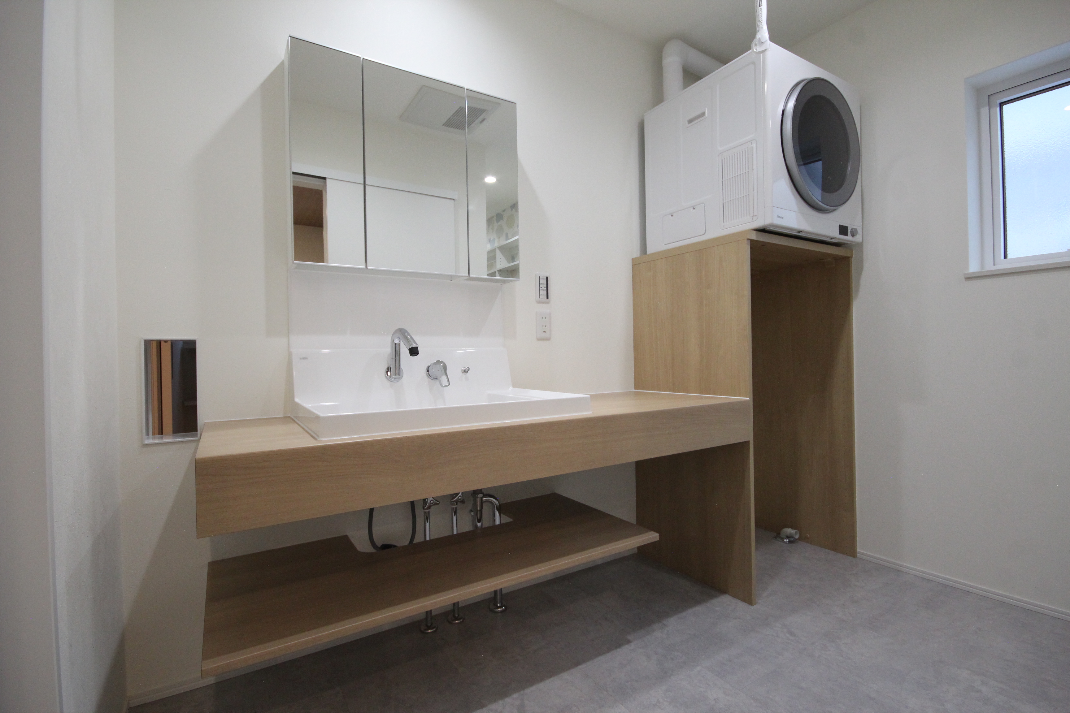 ランドリー×広々洗面化粧台